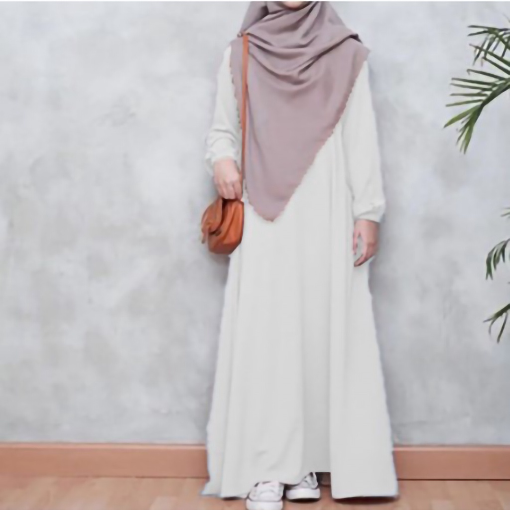 GAMIS POLOS SIMPLE | SIZE S M L XL XXL | DRESS JUMBO BUSUI FRIENDLY SHAKILA