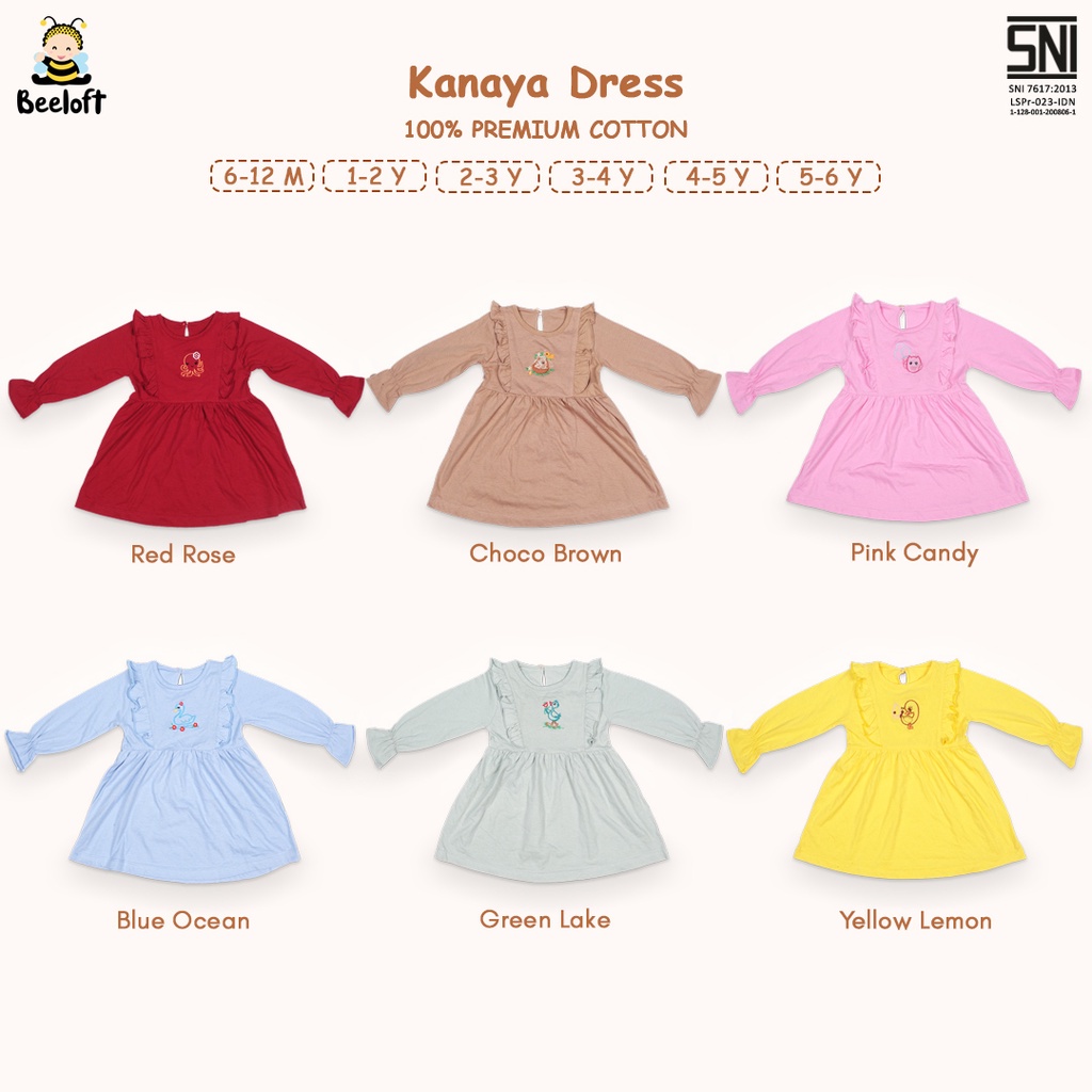 BEELOFT KANAYA DRESS ANAK PEREMPUAN