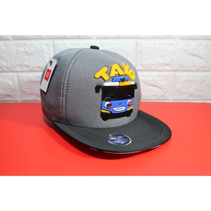 Topi Anak Snapback Motif TAYO Topi anak laki laki topi anak cowok usia 3 - 12 tahun