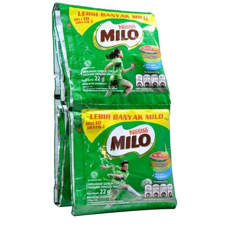 

✔️ Milo Activ Go Renceng 10X22gr ( isi 11 sachet )