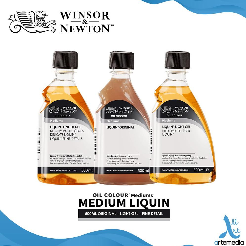 

Medium Cat Minyak Winsor & Newton 500ml Liquin Medium Oil Painting