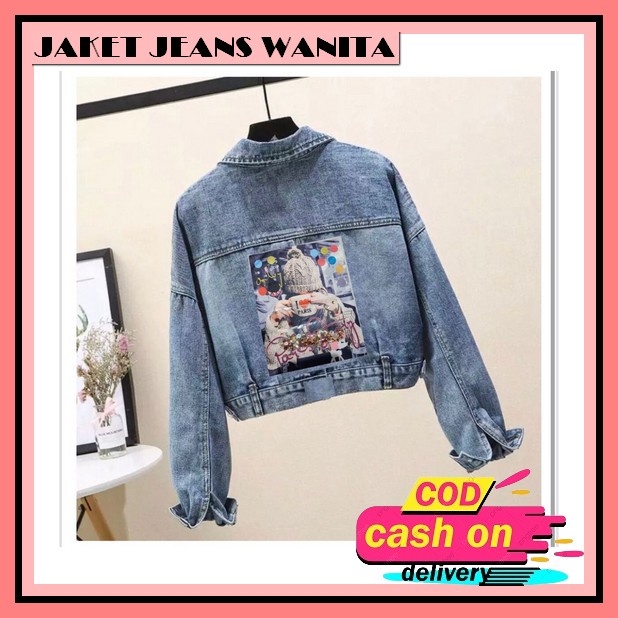 Jaket Jeans Wanita Jumbo Oversize Jacket Jins Levis Cewek Remaja Import Jaket Jens Cewe Kekinian Mur