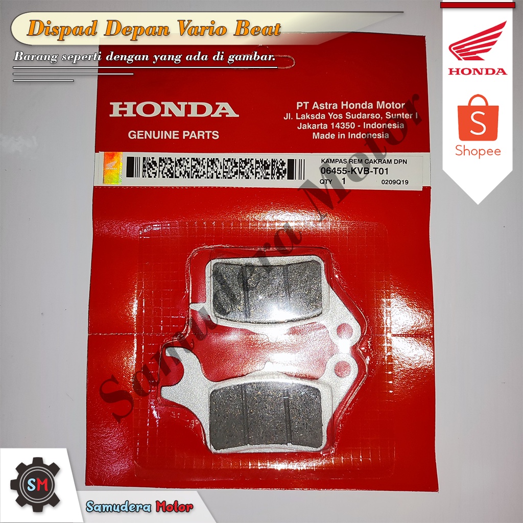 Dispad Depan Vario, Beat 06455-KVB-T01