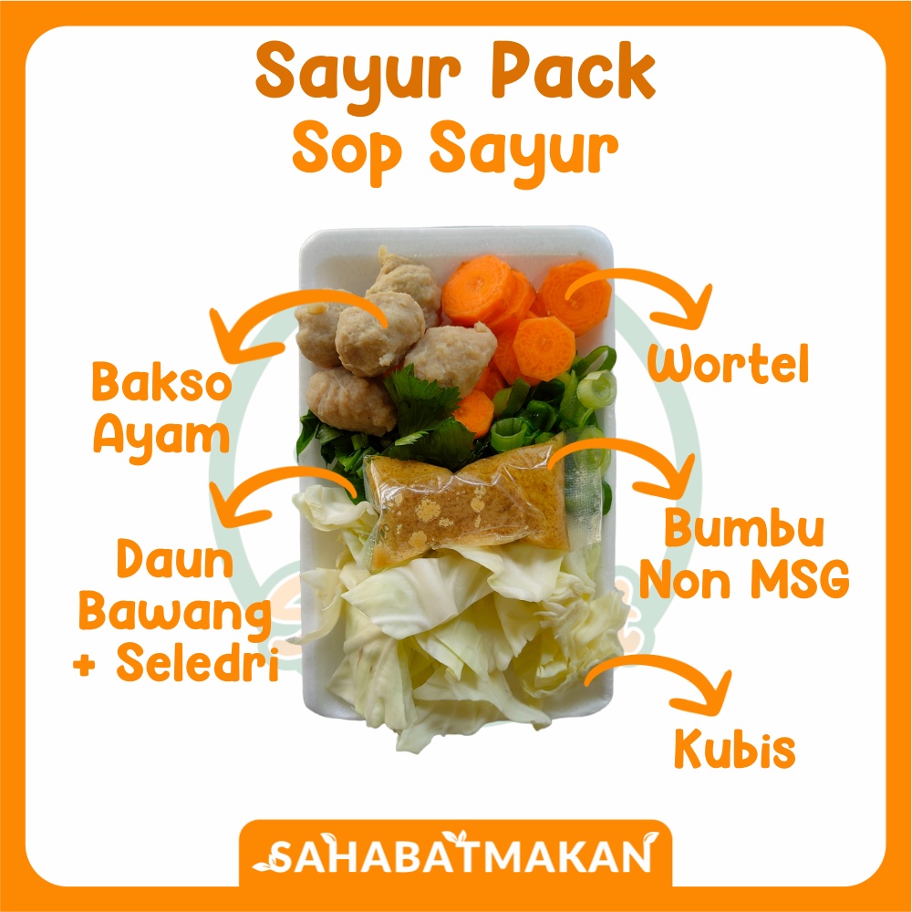 Paket Sayur Sop - Sayur Pack / Sayur Prep / Sayur Instant — SahabatMakan