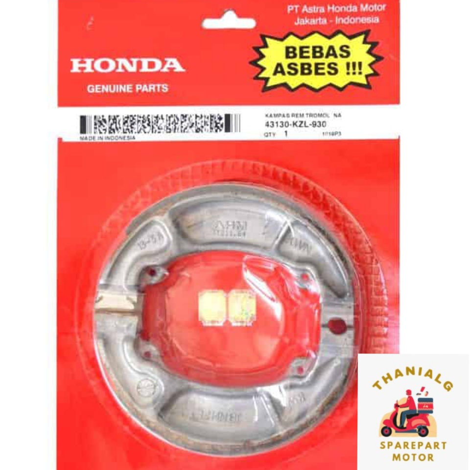 KAMPAS REM UNTUK MOTOR HONDA BEAT,VARIO,MEGA-N ORI AHM