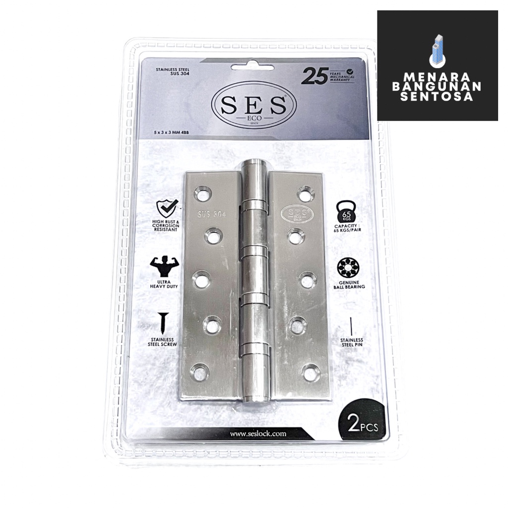 (Seri ECO) Engsel Stainless Steel SES 5&quot; Inch - Engsel Pintu Jendela SUS304