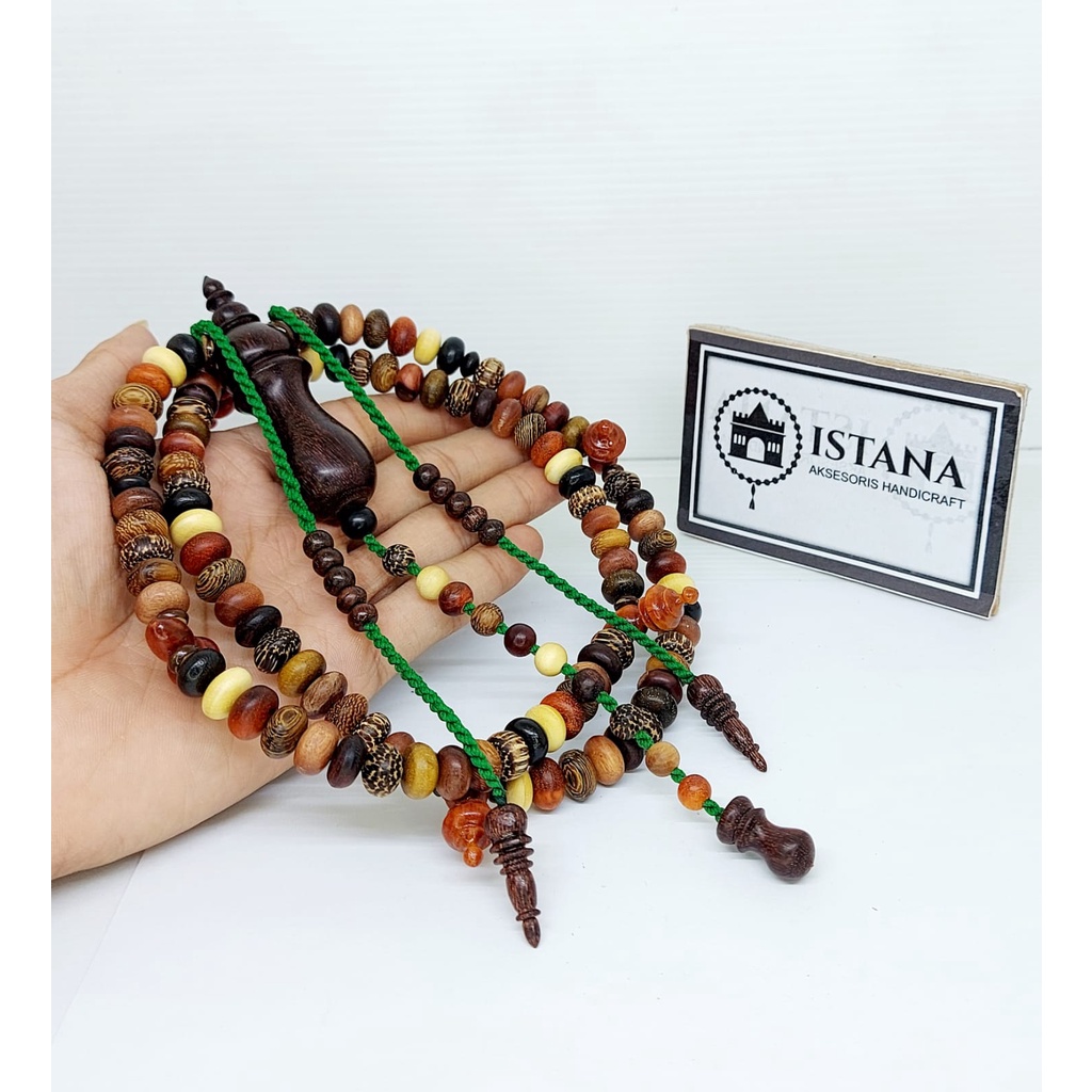 tasbih kombinasi kayu bertuah asli original