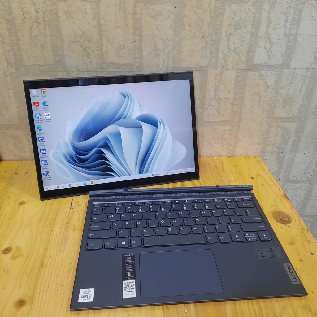 Laptop Lenovo Yoga Duet 7 2in1 Core i7-10510U Ram 16/512Gb Touchscreen BERGARANSI