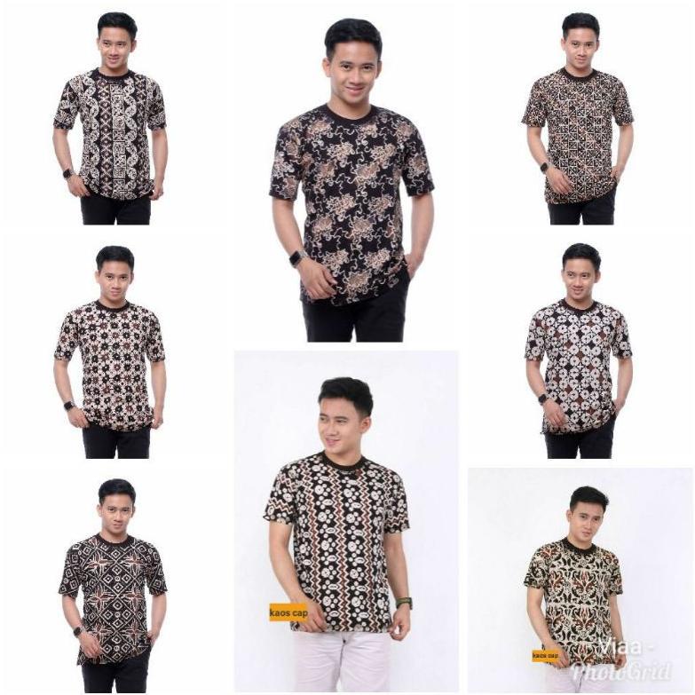[ART. 1961 Koas Batik Tulis Semi Cap Asli Pekalongan Kaos Murah Pria wanita