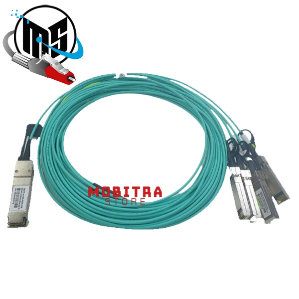 Active Optical Cable (AOC) QSFP to 4x SFP+ | QSFP+ 40G 15 Meter | DAC