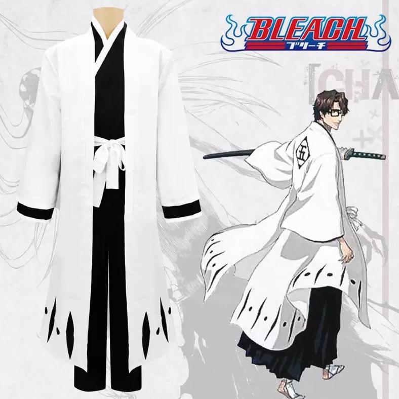 PROMO GILA Aizen bleach cosplay costume yukata hakama termurah