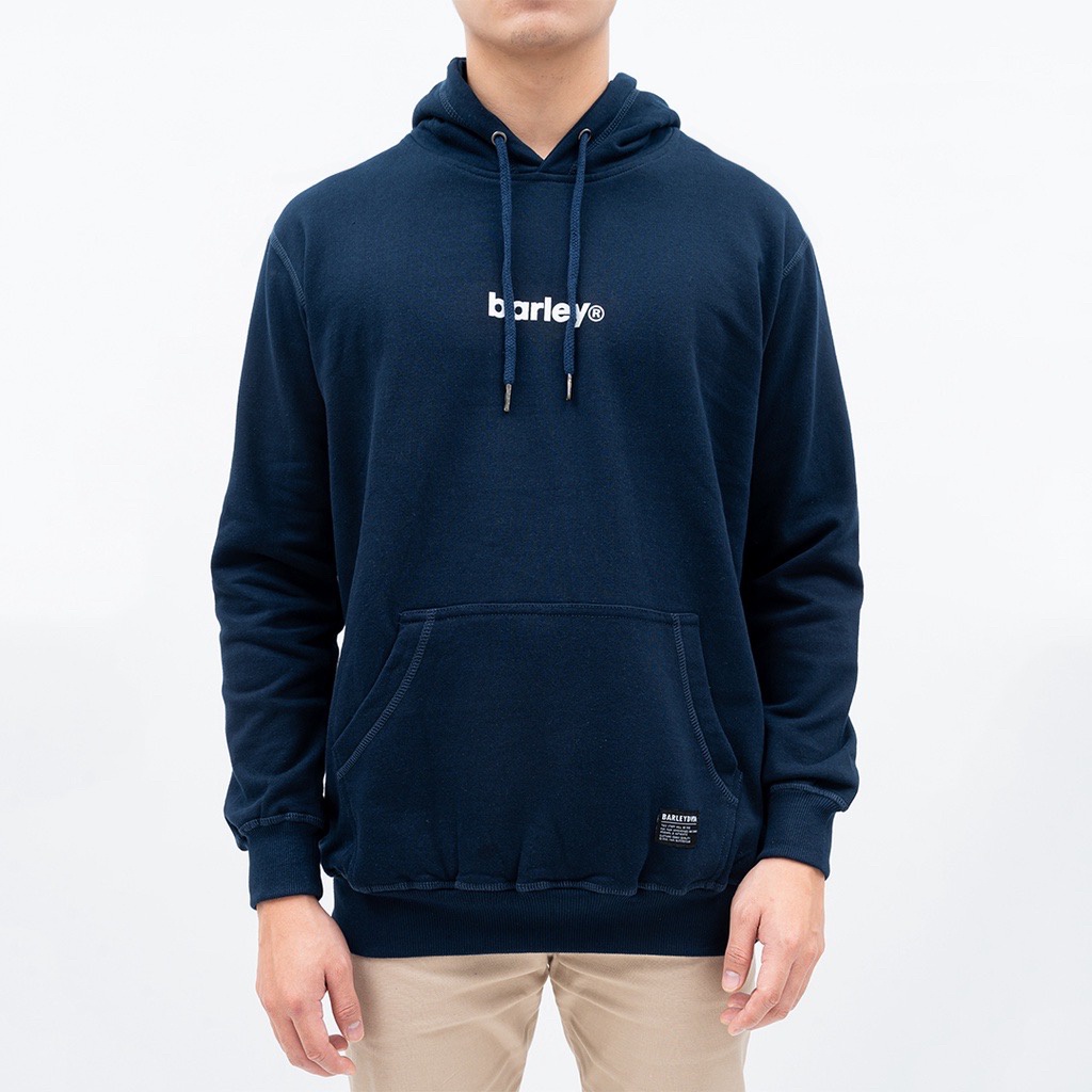 Sweater hoodie barley navy lilttle logo / hoodie distro pria wanita / hoodie unisex / jaket hoodie tali bulat / hoodie full katun