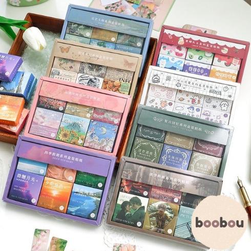 

300 Lembar Sticker Scenery Aesthetic Vintage Retro Ancient CUTE nov01