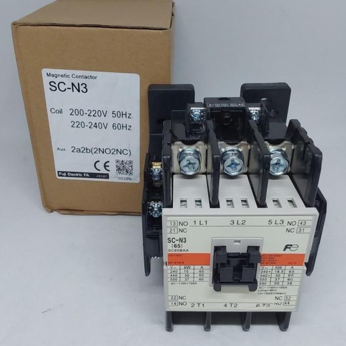 Magnetic Contactor Fuji Sc-N3 Kontaktor Fuji Scn3 Scn-3