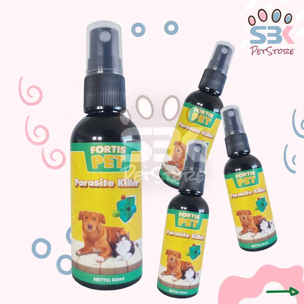 Fortis Pet 60ml Obat Jamur Scabies Spray Kucing