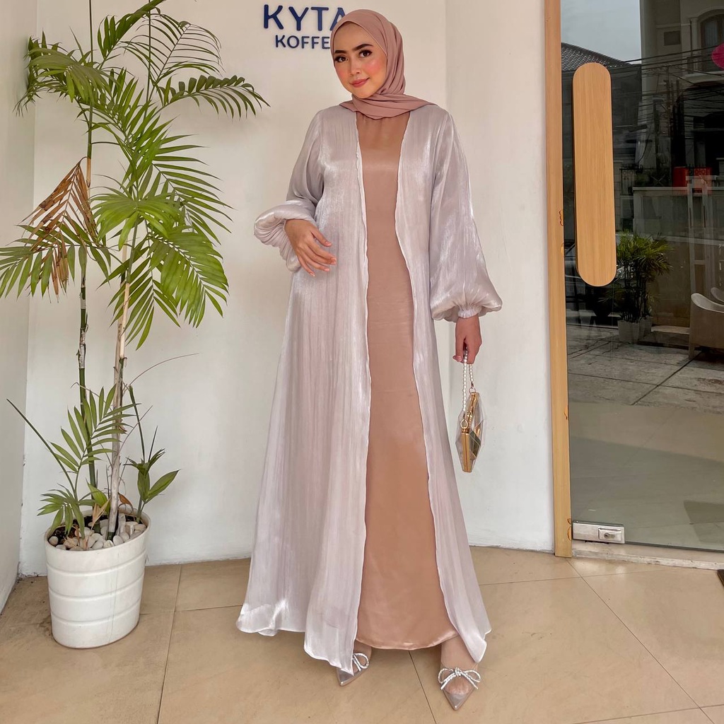 Laya Abaya Outer Turkey Shimer Silk