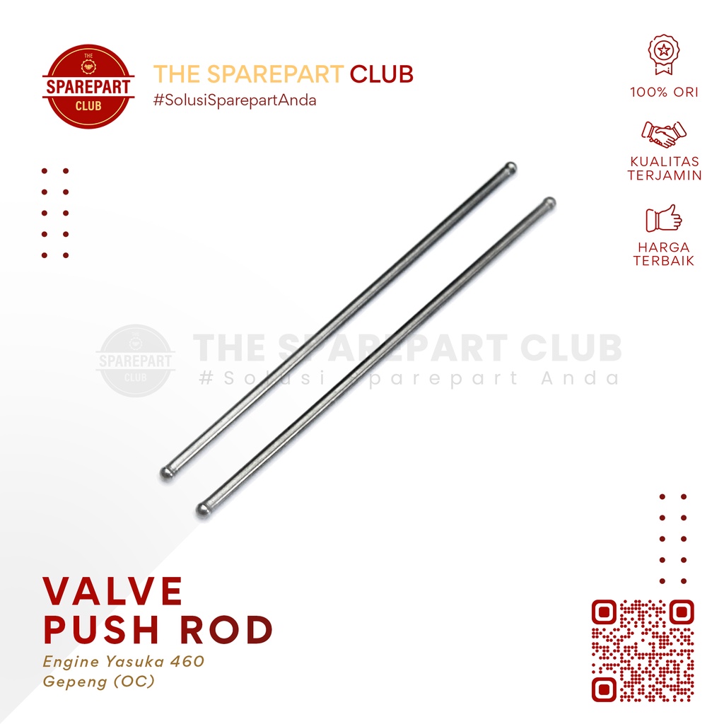 Valve Push Rod Sumpit Tiang Tongkat Klep Gepeng Engine Yasuka GX420 GX 420 460 T OC