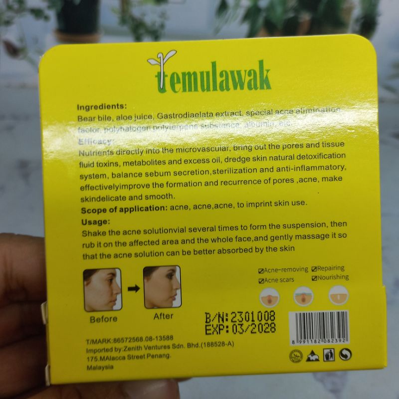 PENGHILANG JERAWAT TEMULAWAK ACNE REMOVING 15 ml