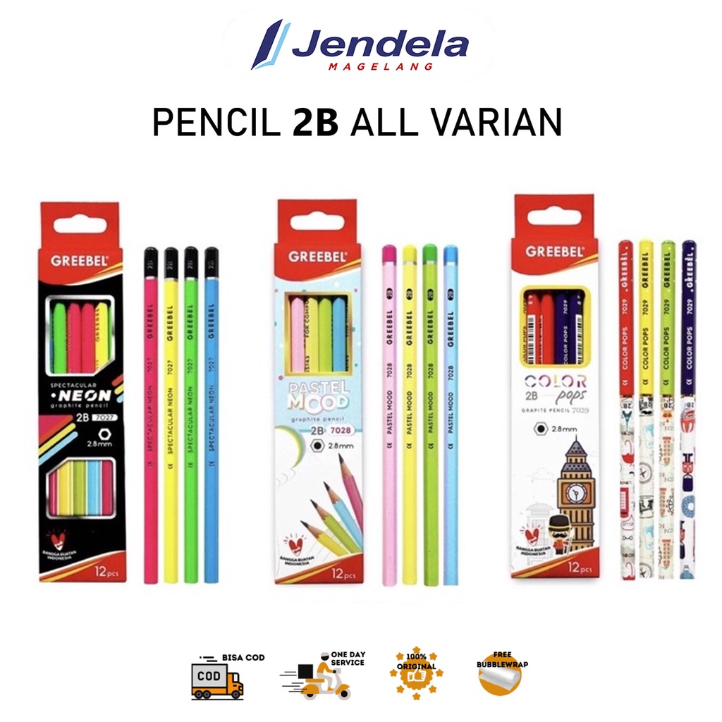 

Pensil 2B Berbagai Motif (Satuan)