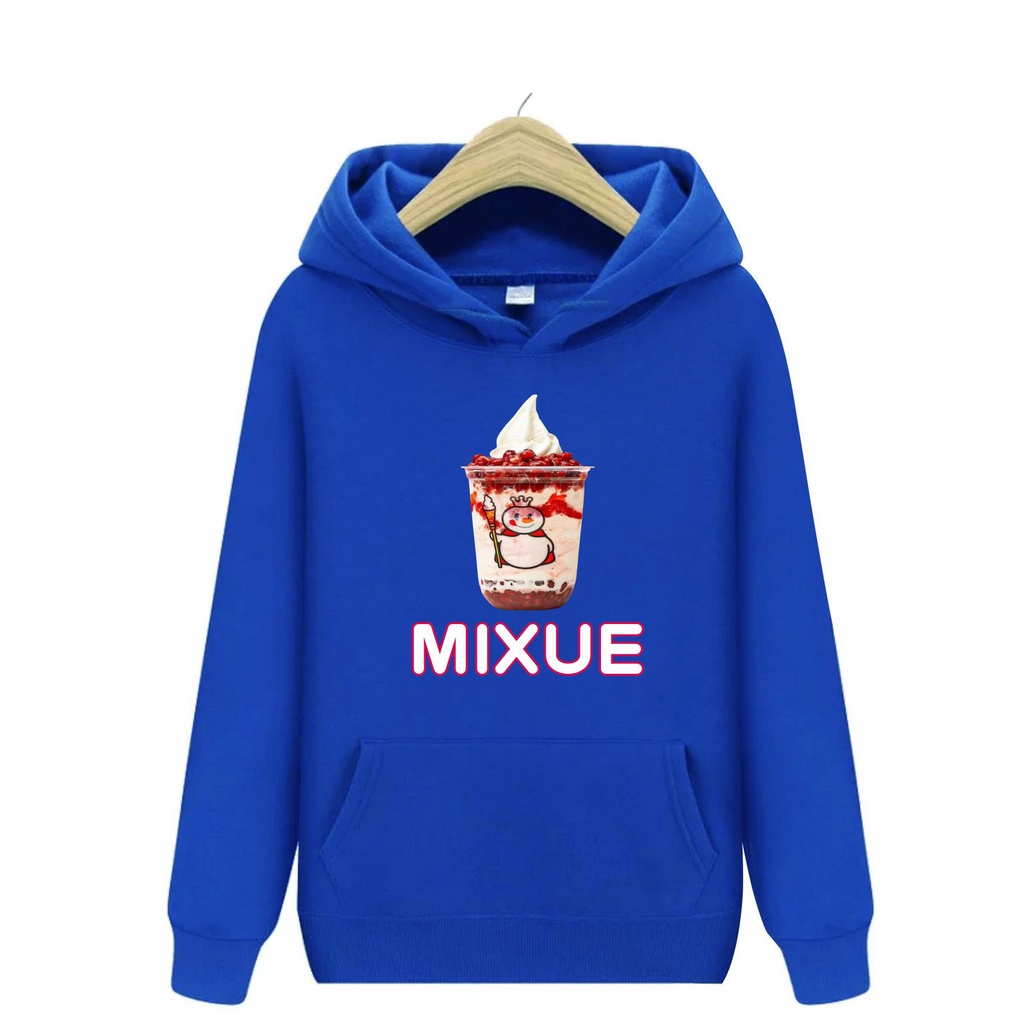 FenishaStore MIXUE ICE CREAM Viral Sweater Hoodie Anak-Anak Usia 4-13+Tahun  bisa Bayar Ditempat COD