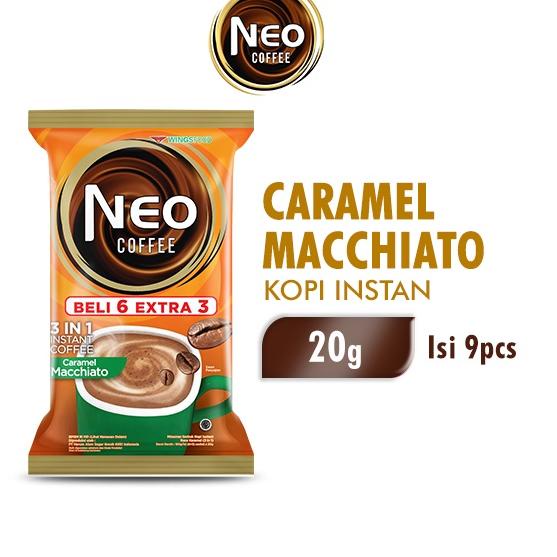 

Terbaruϟday Neo Coffee Kopi Instan Caramel Machiato 20 gr x 9 (Isi 6+3)