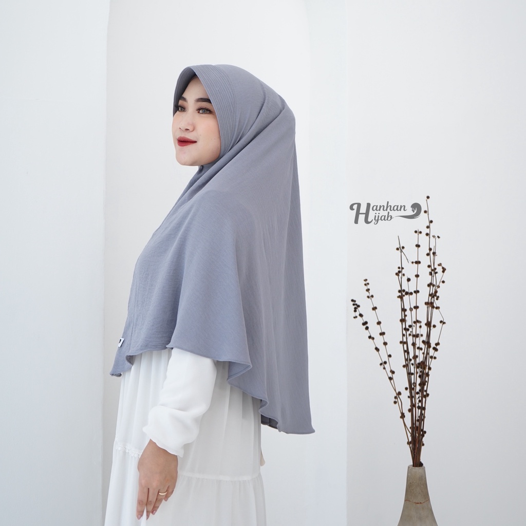 Bergo Pet Crinkle Jumbo/Syar'i by Hanhan Hijab