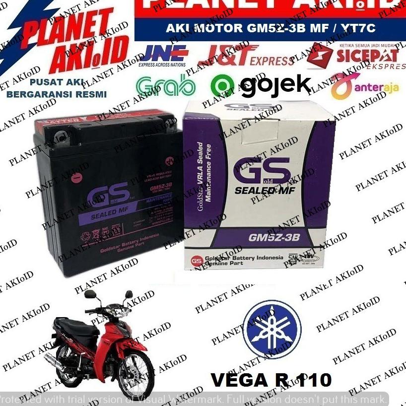 ➯ Aki Motor Yamaha Vega R / RR 110 GM5 GM5Z 3B GM5Z3B GS Y Accu Kering MF ◙