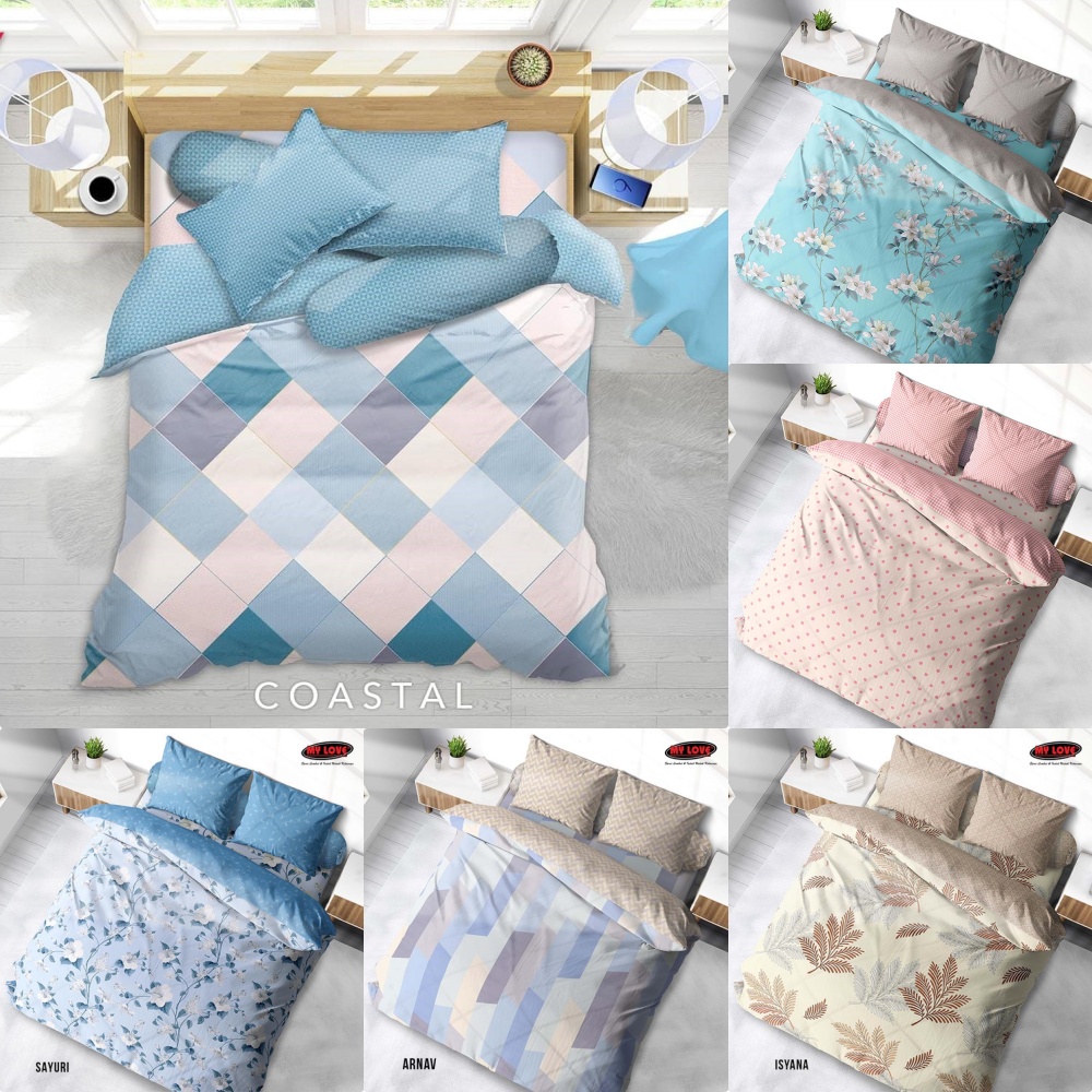 MY LOVE - Bed Cover  FLAT King (180x200) tinggi 30 Terlaris