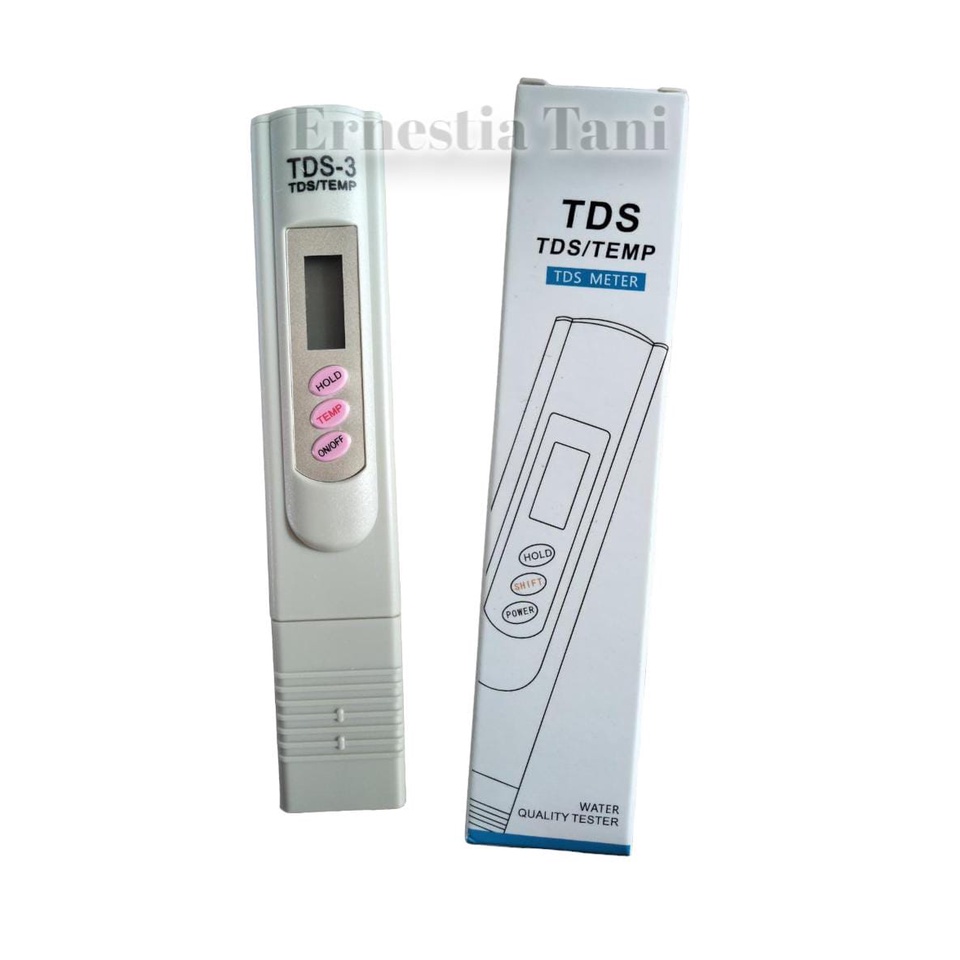 TDS Meter TDS-3 PPM Meter Alat Pengukur PPM Nutrisi Hidroponik dan PH Air
