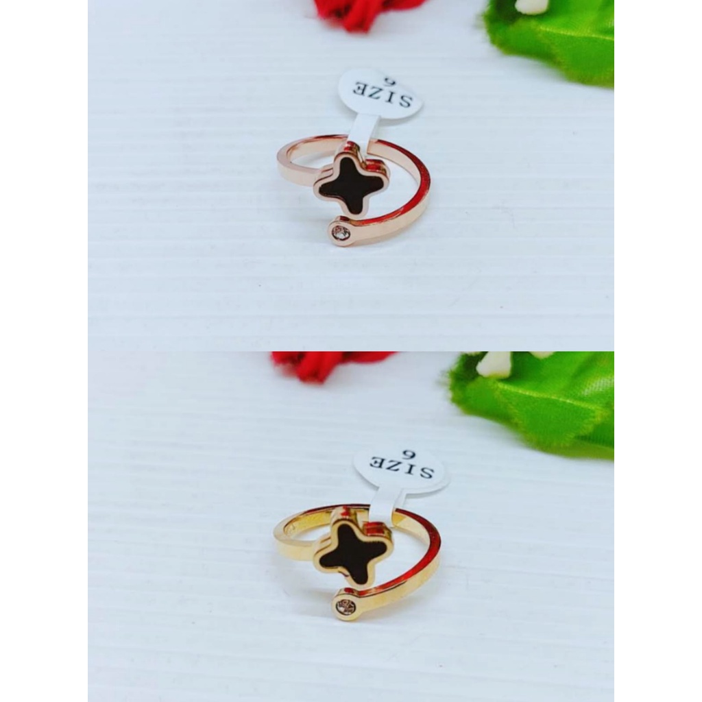 Cincin Titanium Permata Cantik Perhiasan Fashion 1325/1326