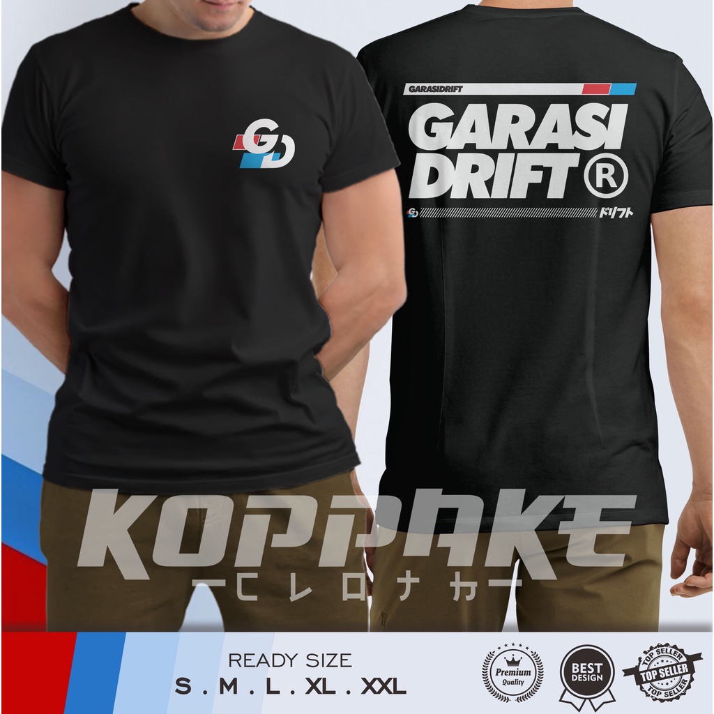 Kaos Garasi Drift Logo Baju Distro