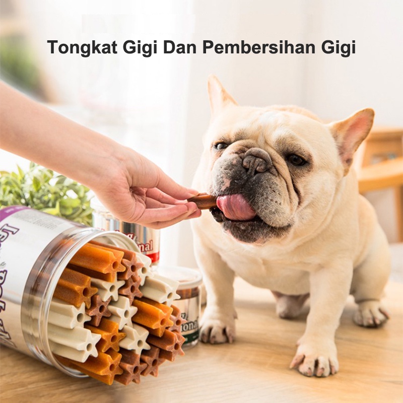 Dental Stick Puppy Makanan Anjing Cemilan Dog Treats Cleaning Teeth Snack Sehat Pembersih Gigi 210G