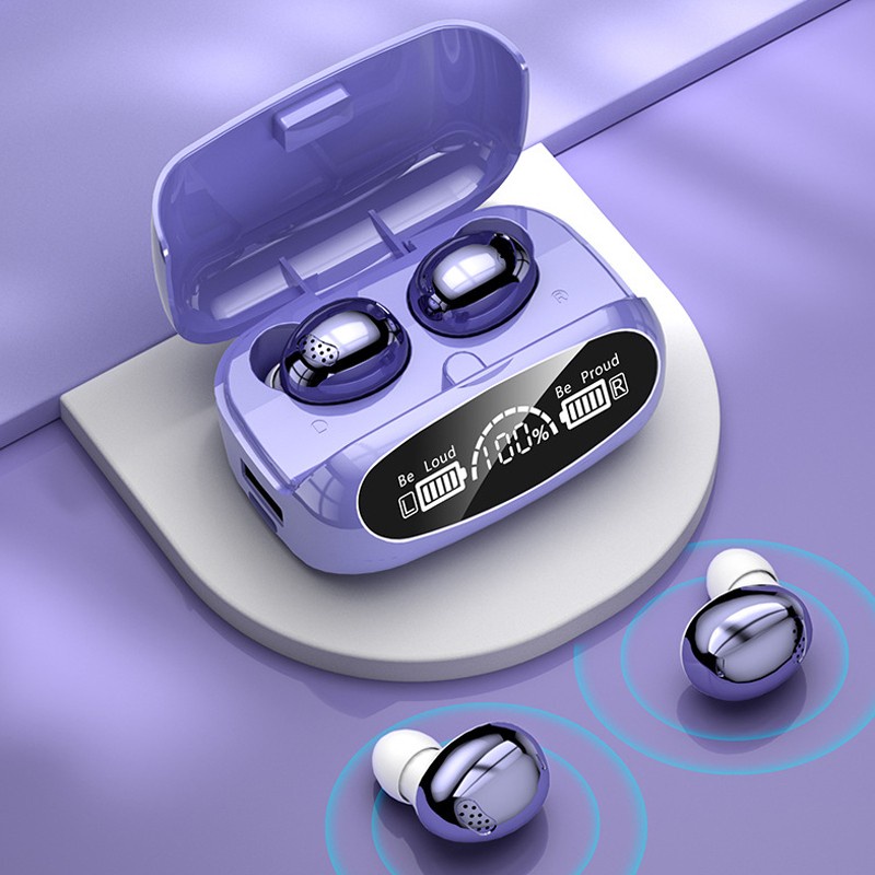 Earphone M32 TWS Headset Earbud Tahan Air Sport Mikrofon Bluetooth 5.0
