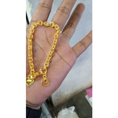 GELANG BELITUNG LAPIS EMAS 999