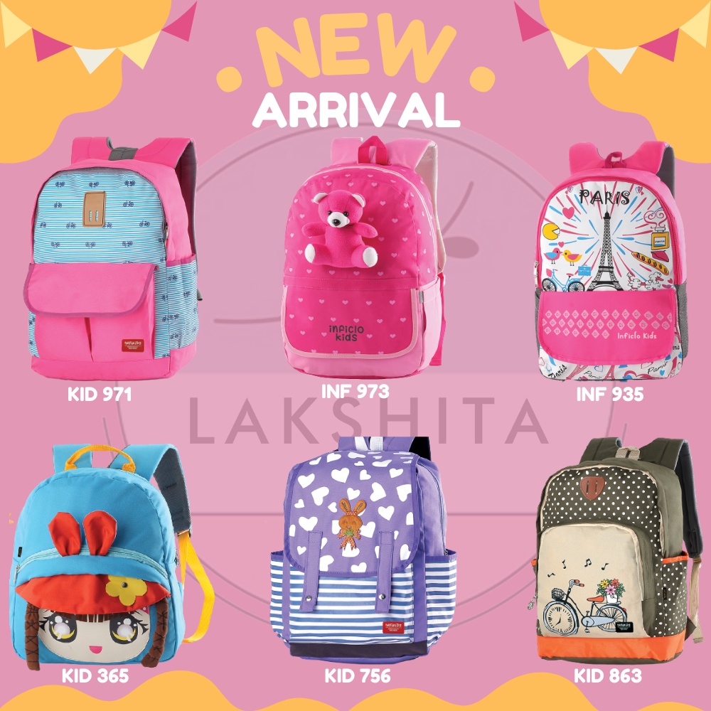 GRATIS RAINCOAT Tas Ransel Sekolah Anak Perempuan Paud Tk SD Karakter Lucu Boneka Anti Air Isi Mantel Pelindung Hujan Model Terbaru Tas Gendong Anak Cewek usia 4 5 6 7 8 9 10 Kekinian Bahan Tebal Premium Kualitas Import Bisa COD Original