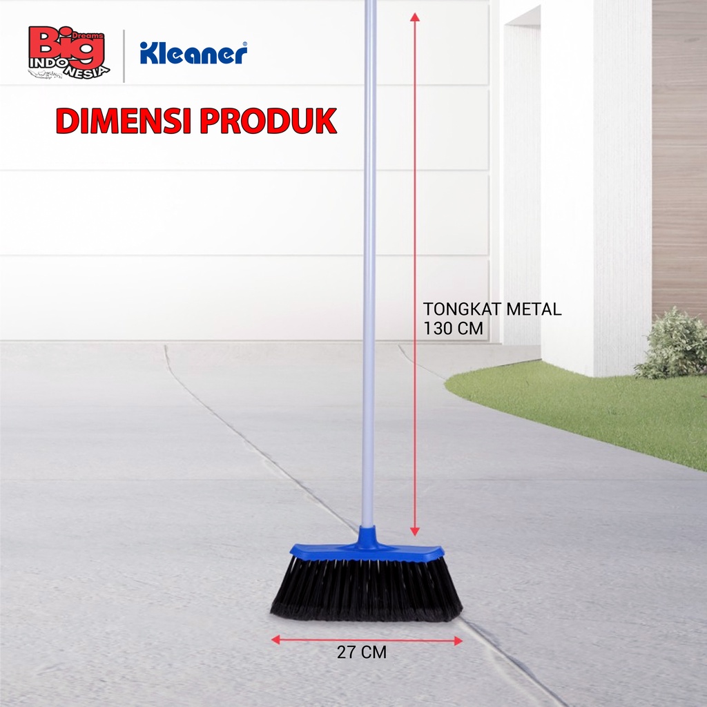 Sapu Lantai Luar Rumah 1 Pcs Alat Pembersih Debu Lantai Outdoor Dust Broom Serbaguna Kleaner K20002