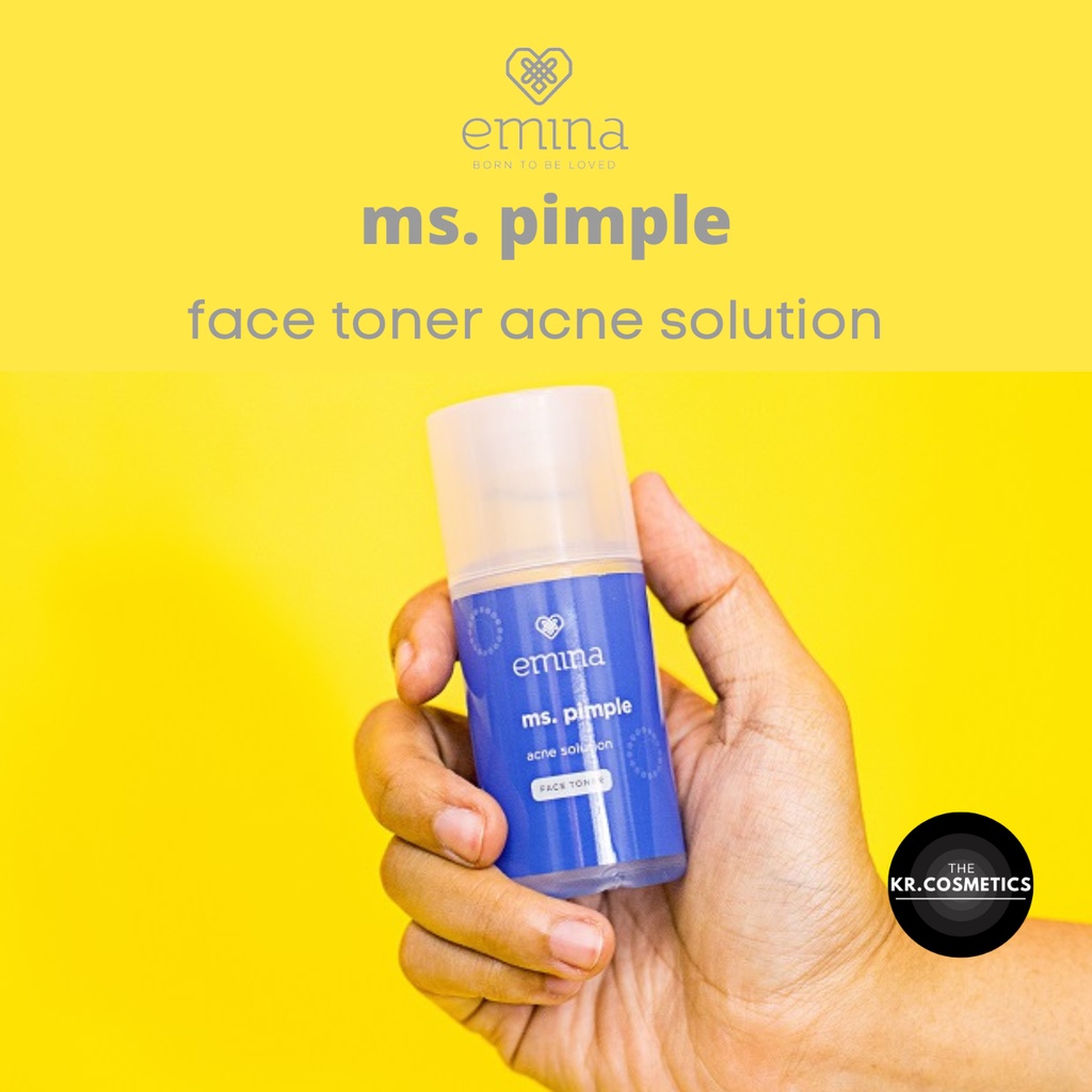 EMINA Ms. Pimple Acne Solution Face Toner wajah ber jerawat 50 ml 100 ml