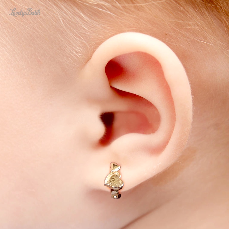 Anting Klip Anak Bayi Xuping Gold Lapis Emas Model Lope Kecil Lucu Lovelybutik