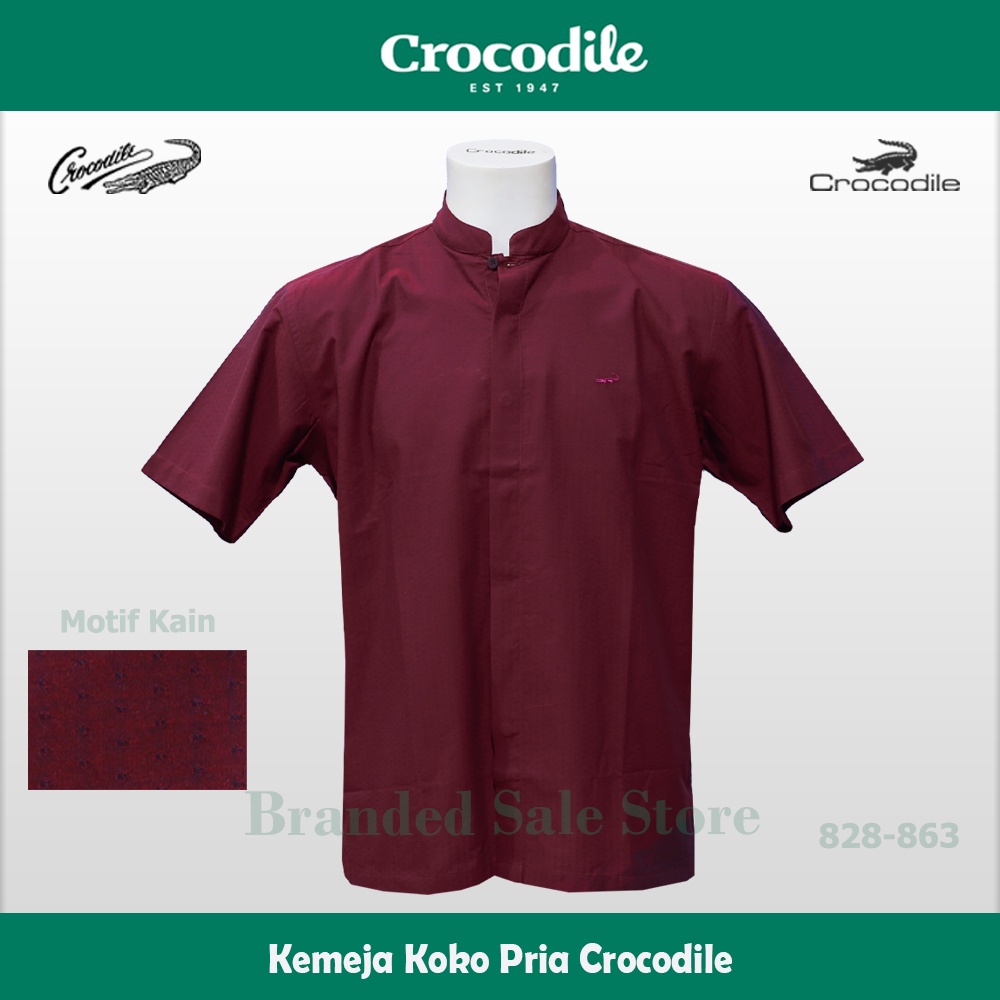 Baju Koko Crocodile / Kemeja Muslim Pria Modern Lengan Pendek Crocodile 828-863