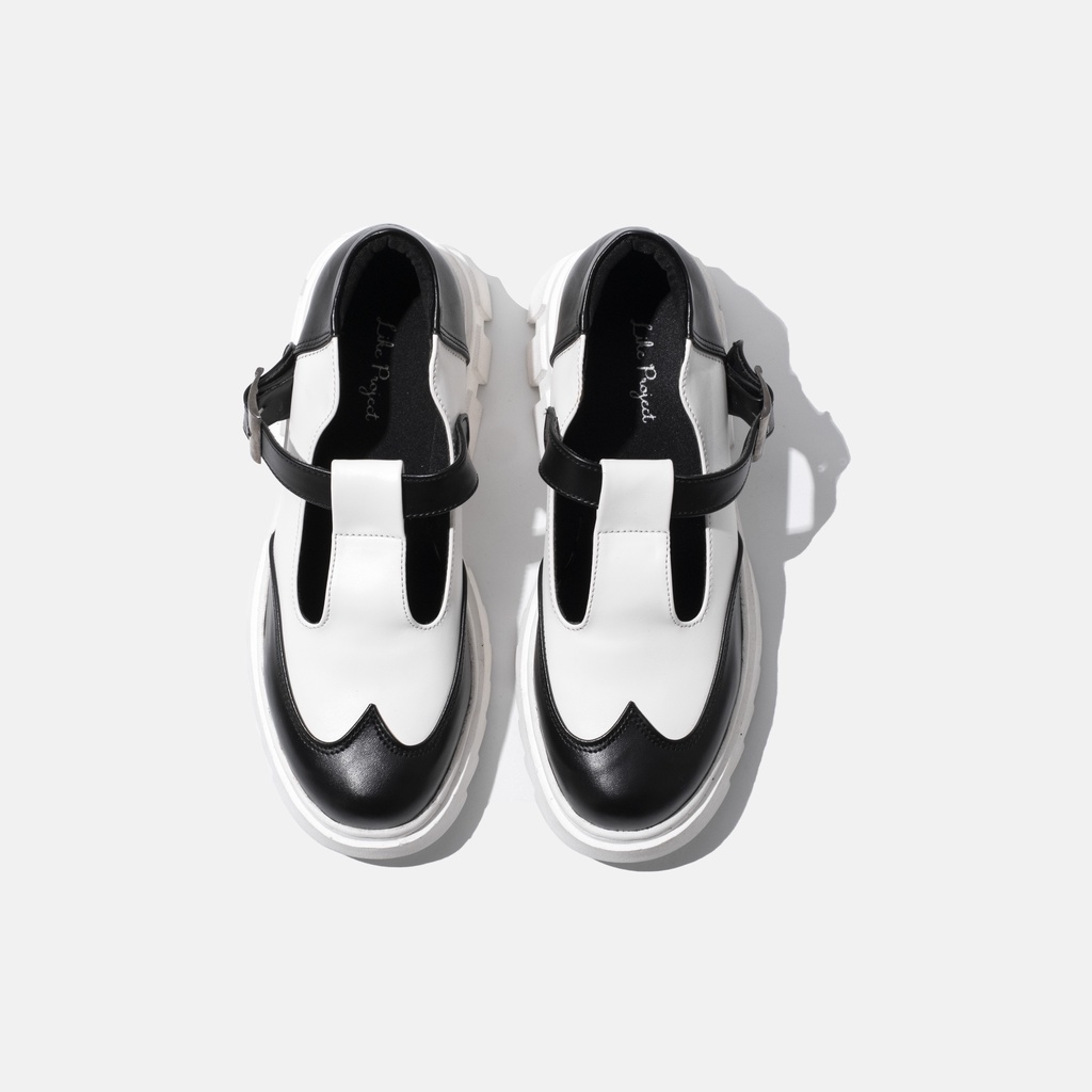 NEW PRODUCT Like Project Sepatu SlipOn Wanita Hak Tinggi &quot;KIA SHOES&quot; Black White