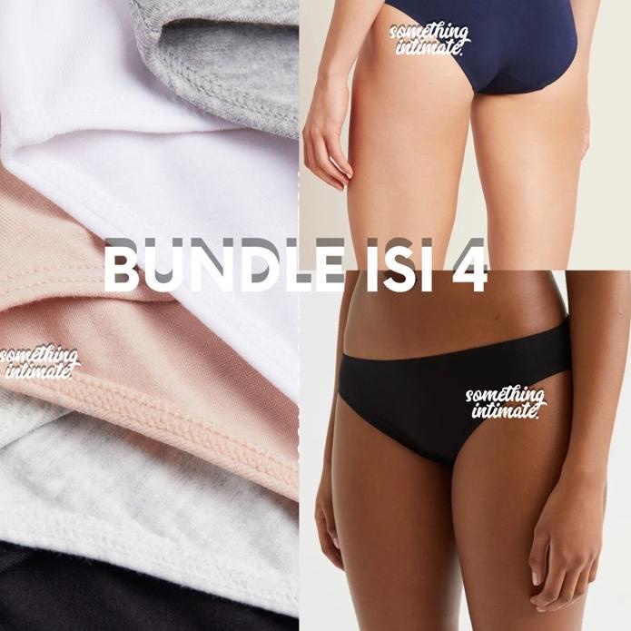 [99 ISI 4] MRK SPR Basic Black Everyday Underwear Panty Celana Dalam Hitam Harian CD Panties Import 