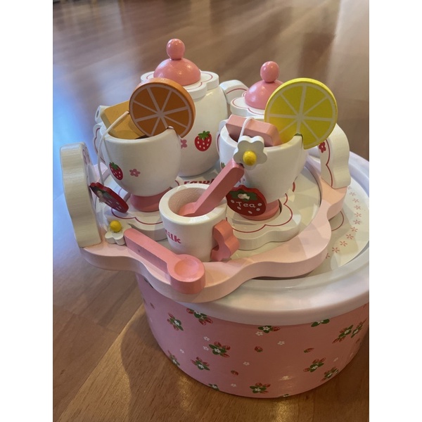 WOODEN TEA SET TOYS MOTHER GARDEN kids toys