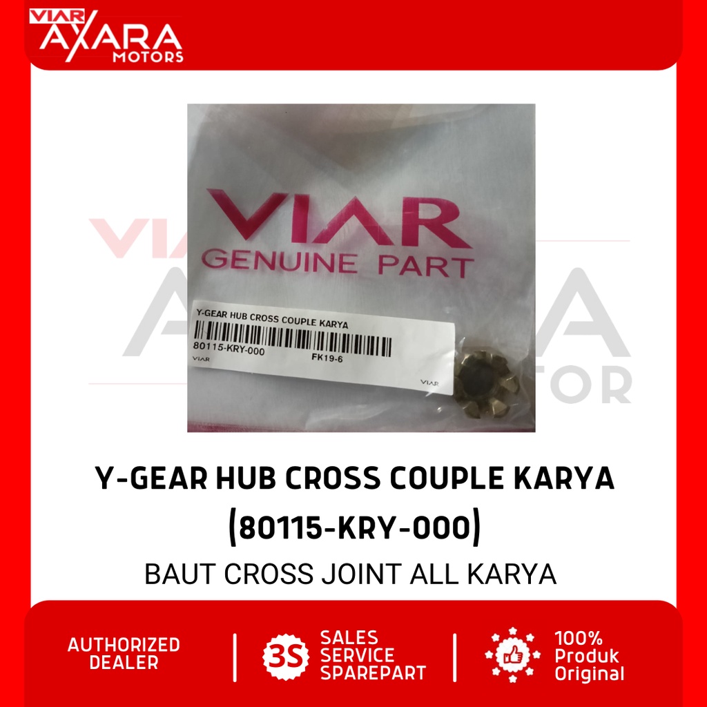 Y-Gear Hub Cross Couple Karya / Baut Cross Joint Sparepart Viar Karya 150 200 300 CC (80115-KRY-000)