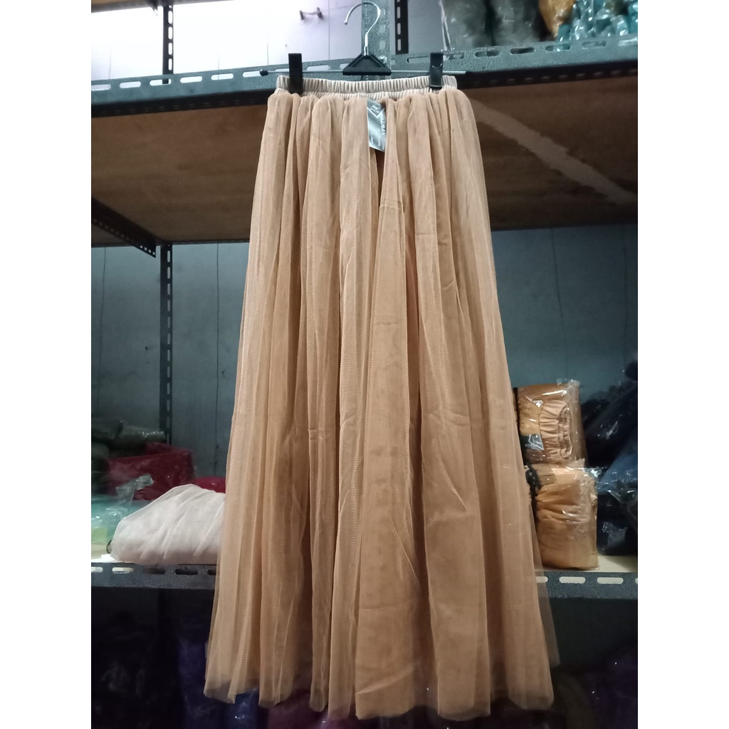 ROK TUTU Tile 2 LAPIS PANJANG 3/4 ROK TUTU  MAXI SKIRT IMPORT - ROK DEWASA FENIMIN