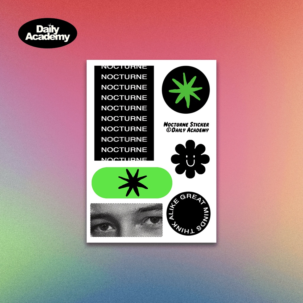 

Nocturne Sticker | Daily Academy