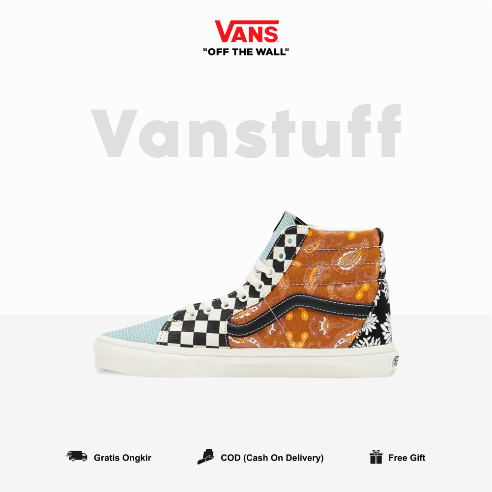 SK8 Classic Hi Tiger Patchwork Pria Wanita Original 100% BNIBWT SK 8 High Ori Global Market