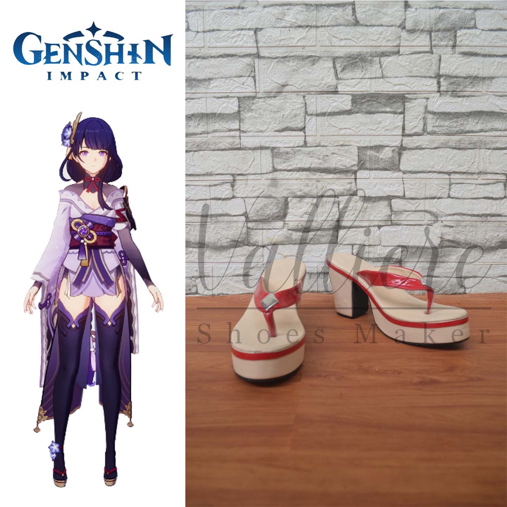 Sandal Cosplay Genshin Impact Raiden Shogun