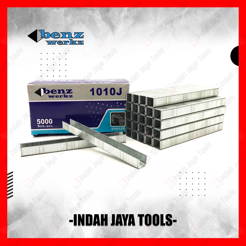 

BENZ 1010 J Isi Stapler 10 mm - Staples Paku Tembak Model U 1010J