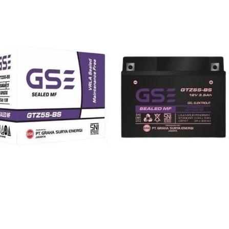 ✤ Aki Motor GS  GTZ5 Mio Soul, MioZ, Mio M, Mio GT 125, Mio J Accu ♀