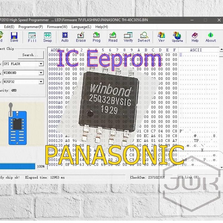 Termurah IC Eeprom plus Firmware TV Panasonic Siap Pakai